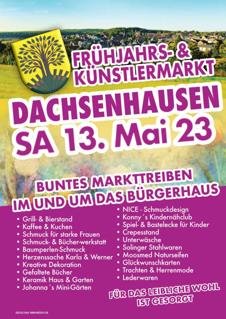 Plakat für den KuV Dachsenhausen Gestaltung wedoyu media